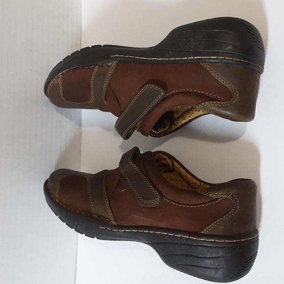 Soft leather Mary Jane shoes moccassin brown women 9M - Picture 5 of 11